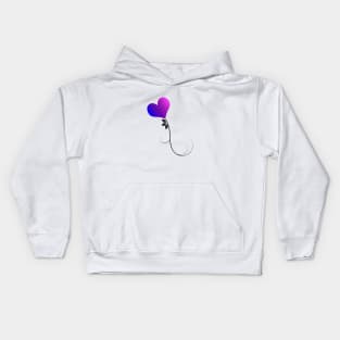 Bi Pride Flower Kids Hoodie